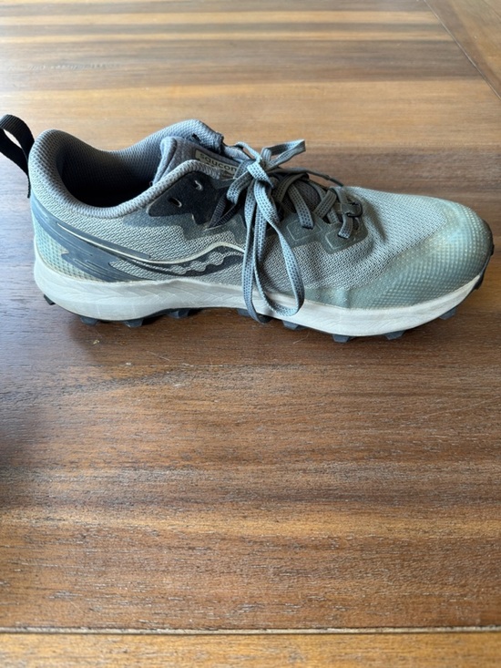Men\'s Peregrine Trail Running Shoe - Gray/Green main image 15